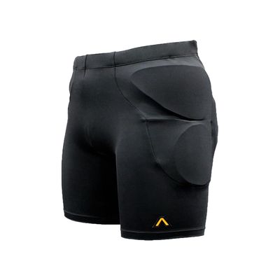 Aegis Defender Protective Padded Shorts for Snowboard, Skate, Ski, and Bike, 3D Protection for Hip, Butt, Thigh and Tailbone Featuring D3O (Small) Black