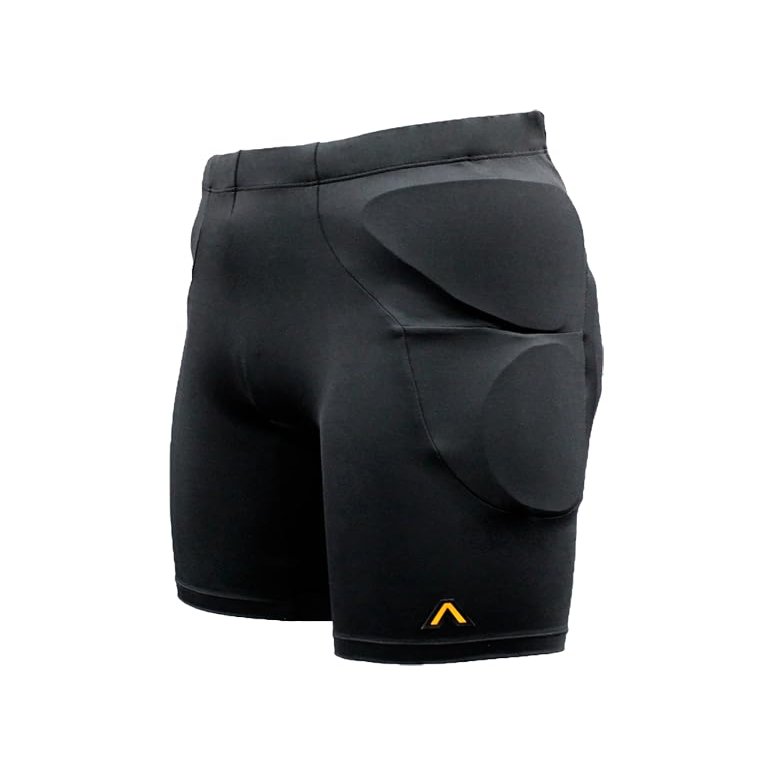 Aegis Defender Protective Padded Shorts for Snowboard, Skate, Ski, and Bike, 3D Protection for Hip, Butt, Thigh and Tailbone Featuring D3O (Small) Black