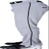 Rawlings | BP31SRP Baseball Pants | Youth Small | Piped - Grey / Black view 2