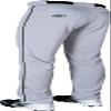 Rawlings | BP31SRP Baseball Pants | Youth Small | Piped - Grey / Black view 3