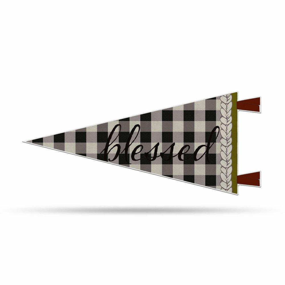 Rico Industries NA Soft Felt 12X30 Pennant W/Header Card