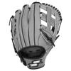 SSK Z7 Specialist Infield Baseball Glove  11.25 - 11.5 - 11.75 - 12  12.25  Right & Left Hand Throw (Grey/Black - H Web, 12.25" - Right Hand Throw) view 2