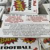 Football Cards Bam Boom Mystery Value Pack 5 High End Prospect Rookies and Vet Autos and mems Plus 1 high end Chaser view 3