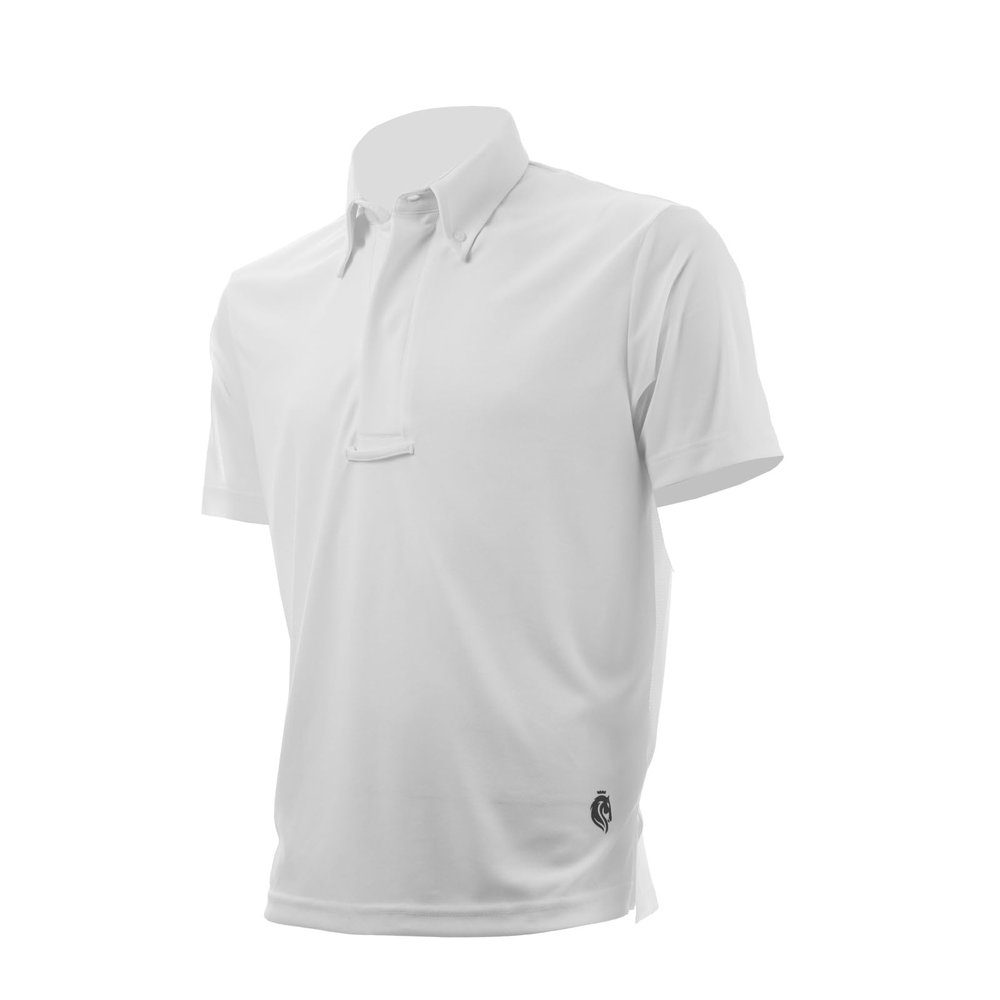 Equinavia Haakon Mens Equestrian Short Sleeved Breathable Show Shirt - White - XL