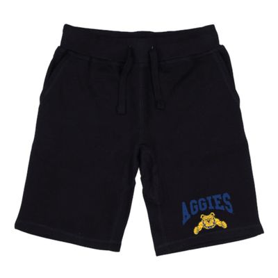 North Carolina A&T State University Aggies Premium Shorts Fleece Drawstring Black X-Large