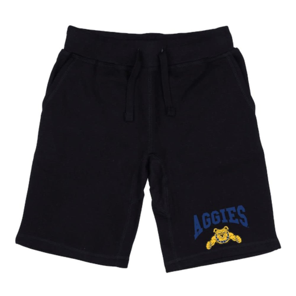 North Carolina A&T State University Aggies Premium Shorts Fleece Drawstring Black X-Large