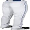 Rawlings | BP31SRP Baseball Pants | Youth X-Large | Piped - White / Royal view 4