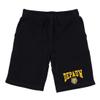 DePauw University Tigers Premium College Fleece Drawstring Shorts - Black, X-Large view 1