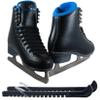 Jackson Classic JC380 Black Figure Ice Skates - Womens 4 - Bundle with Skate Guards view 1
