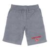 SUNY Cortland Red Dragons Premium College Fleece Drawstring Shorts - Heather Grey, Large view 1