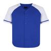 AIRNINE Men's Bandana Print Baseball Jersey Button Down Shirts (S to 5XL) (Blue/White_J50, Large)