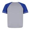 AIRNINE Men's Bandana Print Baseball Jersey Button Down Shirts (S to 5XL) (Grey/Blue_J50, Medium) view 2