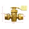 Moeller Boat Shut Off Valve 33303-10 | 1/2 Inch Female NPT Brass view 3