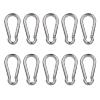 Carabiner Clip, 10PCS 2.36 Inch Stainless Steel Keychain Carabiner. Small Carabiner Clips, Spring Snap Hook, Locking Carabiners Clips for Plant Hanging, Outdoor Camping. 270 lbs. view 1