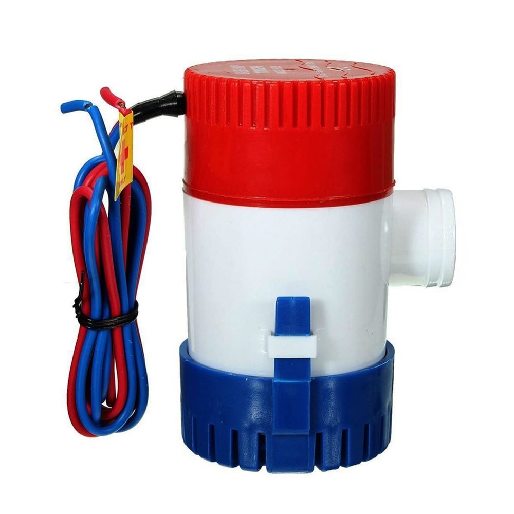 arik Bomba de agua de diafragma autocebante 1100GPH 12V Electric Marine Submersible Bilge Sump Water Pump with Switch for Boat Automatic Control Switch Combination Set