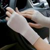Jinbiyike Sunblock Cooling Glove Tattoo Cover Up Breathable Fingerless Mittens Driving Cycling (Complexion) view 2