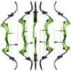 AMEYXGS Bowfishing Recurve Bow 50 inch Lever Bow Draw Weight 30-55LB for Right Hand Archer (Green) view 1