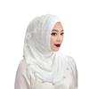 SYANKANGXIAO Easy Wear Beaded Flower Hijab for Women Muslim Wrap Turbans Dubai Arab Instant Shawl view 1