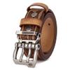 BISON DENIM Men's Belts Leather Dress Genuine Leather Classic Heavy Duty Buckle Belt Casual for Jeans view 1