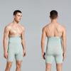 Ouruikia Men's Tummy Control Shapewear High Waist Body Shaper Slimming Underwear Shorts Belly Girdle Boxer Briefs with Fly Green 3XL view 3