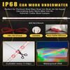 Navigation LED Light Strip for Pontoon, Jon, Kayak, Motor, Bass Boat, Jet Ski - Bow and Stern Underwater Marine Night Fishing Lighting - Red and Green IP68 Waterproof 12V 60cm 24inch view 4