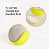ABAJI Softball 4 Pack Blank Ball PU Surface Cork Core Suitable for Bat Heavy Duty Slowpitch Sports Youth Boy and Girl Practice Training DIY Draw Painting Autograph view 3