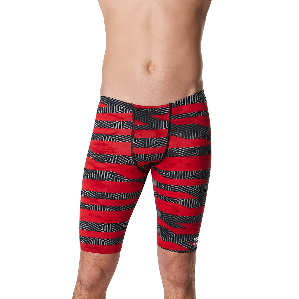Speedo Men's Swimsuit Jammer Endurance+ Printed Team Colors