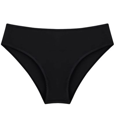 Moily Kids Girls Solid Color Swim Bottoms Triangle Bikini Briefs Swimwear Gymnastics Dance Sports Underpants Black 12 Years