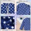 6 Month Infant Baby Girl 3-Piece Rash Guard American Flag Swimwear Sets Long Sleeve 4th Fourth of July Memorial Day Swimsuit July 4th Bathing Suit 6-12 Months view 4