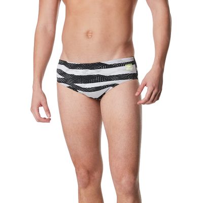 Speedo Men's Swimsuit Brief Endurance+ Printed Team Colors