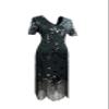 1920s Flapper Dress Gatsby Party Dress Vintage Sequin for Evening Prom w/Accessories view 4