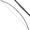 ZSHJGJR 66" Archery Traditional Hunting English Longbow 25-150LBS One-Piece Recurve Bow Straight Bow Right/Left Handed for Outdoor Hunting Target Shooting (Black, 110lbs) view 1