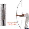 ZSHJGJR 66" Archery Traditional Hunting English Longbow 25-150LBS One-Piece Recurve Bow Straight Bow Right/Left Handed for Outdoor Hunting Target Shooting (Black, 110lbs) view 3