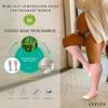 LEVSOX Wide Calf Compression Socks for Women Plus Size Pregnancy Cute Fun 15-20mmHg Knee High Extra Large Support Socks for Nurse, Medical, Travel, Pink, Grey, Navy view 2