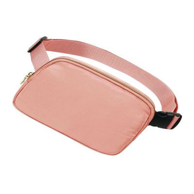 Fanny Pack for Women Men, 1L Everywhere Belt Bag with Adjustable Strap, Lightweight Waterproof Mini Crossbody Bags Small Waist Pack for Sports Workout Running Traveling Hiking (Pink)