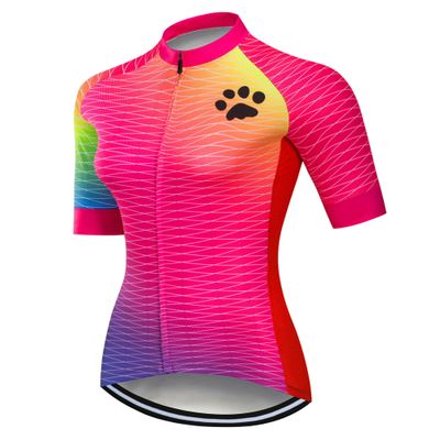 Bestgift Cycling Clothes t-Shirt Women's Summer Short-Sleeved Tops Cycling Clothes Cycling Clothes Mountain Bike Clothing Picture Color 9 2XL