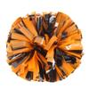Lovecheer 2PCS Pom Poms Cheerleading Orange and Black Cheer Pompoms Team Spirit Basketball Hockey Baseball Sporting Events Halloween Party Cheering view 1