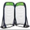 Sport Squad Portable Soccer Goal Net Set - Set of Two 4' Pop Up Training Soccer Goals with Compact Carrying Case - Easy Assembly and Compact Storage & Wilson Traditional Soccer Ball - Black/White view 2