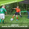Sport Squad Portable Soccer Goal Net Set - Set of Two 4' Pop Up Training Soccer Goals with Compact Carrying Case - Easy Assembly and Compact Storage & Wilson Traditional Soccer Ball - Black/White view 4