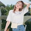 Belt Bag for Women Two-Way Zipper Fanny Pack Crossbody Bags for Women Fashion Waist Packs Cross Body Fanny Pack with Adjustable Strap Gifts for Teen Girls (Ivory) view 2