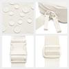 Belt Bag for Women Two-Way Zipper Fanny Pack Crossbody Bags for Women Fashion Waist Packs Cross Body Fanny Pack with Adjustable Strap Gifts for Teen Girls (Ivory) view 4
