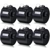 TOODOO 6 Pack Hand Tally Counter 4 Digit Mechanical Palm Clicker Plastic Hand Held Counter Clicker with Metal Finger Ring for School Golf Sports Events Office Stadium(Black) view 1