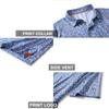Golf Shirts for Men Dry Fit Short Sleeve Print Performance Moisture Wicking Polo Shirt view 4