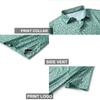 Golf Shirts for Men Dry Fit Short Sleeve Print Performance Moisture Wicking Polo Shirt view 4
