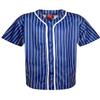 AIRNINE Men's Bandana Print Baseball Jersey Button Down Shirts (S to 5XL) (Blue_J44, Small) view 1