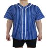 AIRNINE Men's Bandana Print Baseball Jersey Button Down Shirts (S to 5XL) (Blue_J44, Small) view 2