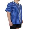 AIRNINE Men's Bandana Print Baseball Jersey Button Down Shirts (S to 5XL) (Blue_J44, Small) view 4