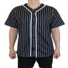 AIRNINE Men's Bandana Print Baseball Jersey Button Down Shirts (S to 5XL) (Black_J44, 2X-Large) view 3