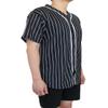 AIRNINE Men's Bandana Print Baseball Jersey Button Down Shirts (S to 5XL) (Black_J44, 2X-Large) view 4