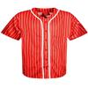 AIRNINE Men's Bandana Print Baseball Jersey Button Down Shirts (S to 5XL) (Red_J44, 4X-Large) view 1
